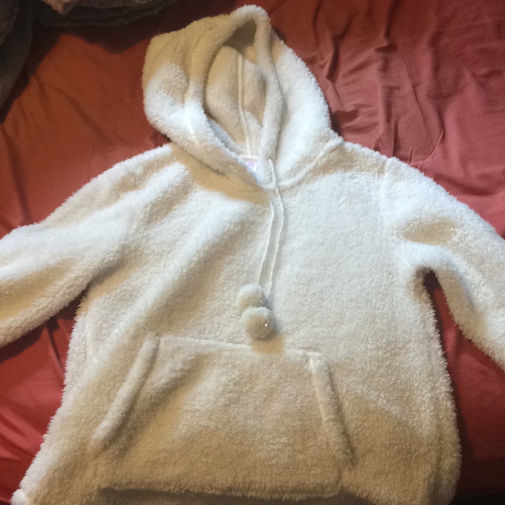 Cute fluffy pom pom tassel hoodie